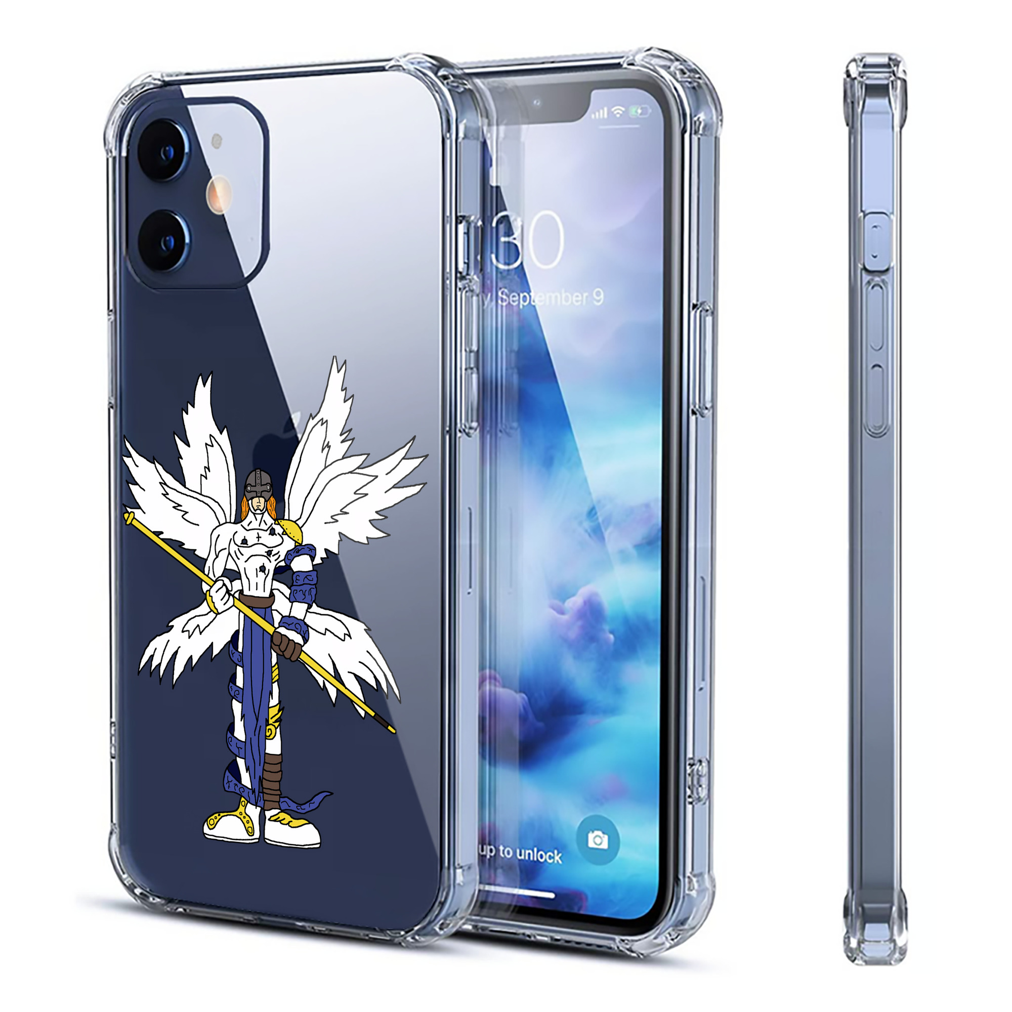 （画像用） Digimon デジタルモンスター/デジモン 【iPhone 12シリーズ対応】透明スマホケース（クリアソフトケース）
